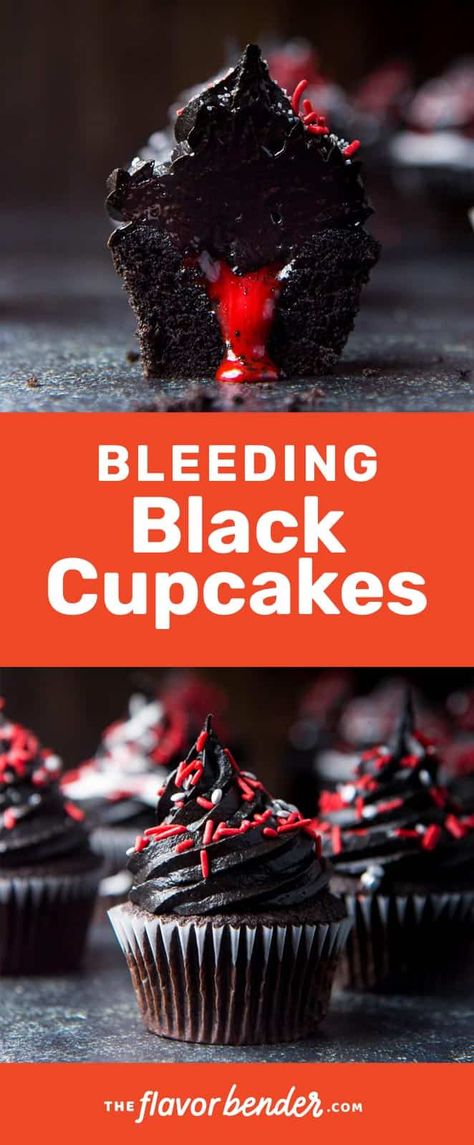 Halloween Apartment, Easy Halloween Party Food, Chocolate Cupcakes Filled, Black Cupcakes, Halloween City, Halloween Videos, Cupcakes Filled, Halloween Party Food, Halloween Group