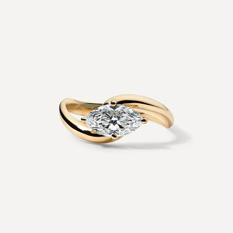 Fluid Engagement Rings, Unusual Diamond Rings, Jewellery Advertising, 14k Gold Wedding Band, Cute Engagement Rings, Diamond Fashion Rings, Lab Grown Diamonds Engagement, Dream Engagement Rings, Diamonds Ring