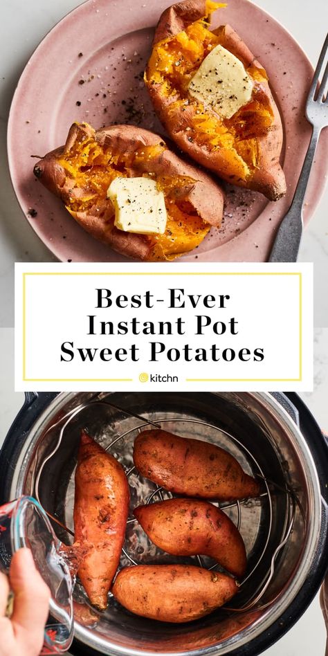 Instant Pot Sweet Potatoes, Instant Pot Sweet Potato, Potatoes Baked, Baked Potato Recipes, Cooking Sweet Potatoes, Best Instant Pot Recipe, Easy Instant Pot Recipes, Instant Pot Dinner Recipes, Nutritious Breakfast