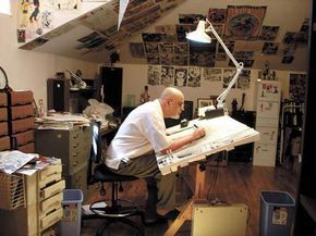 Artist Workspace, Art Studio Space, Art Studio Design, George Perez, Artistic Space, Studio Organization, Creative Workspace, Dream Studio, Studio Room