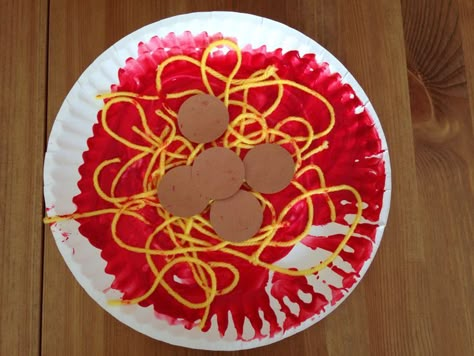 Paper Plate Spaghetti and Meatballs Craft - Preschool Craft - Food ... Italy Crafts For Preschool, Spaghetti Craft, Plate Craft Ideas, Craft Ideas For Preschoolers, Preschool Food, Pasta Crafts, Preschool Cooking, Ideas For Preschoolers, Adding Numbers