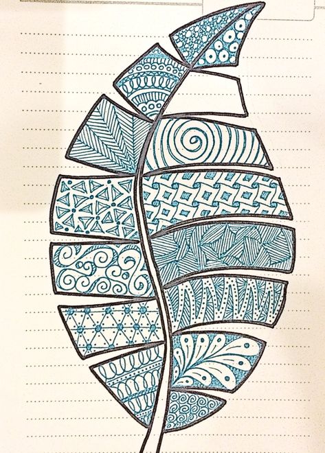 Inspired by LuAnn Kessi Modele Zentangle, Leaves Pattern Design, Drawing Hands, Doodle Art Drawing, Mandala Art Lesson, Zentangle Drawings, Pola Sulam, Doodle Art Designs, Mandala Design Art