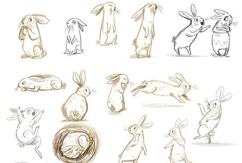 Here’s some early sketches of Logan and Luna for ‘A Little Bit Brave’ #illustration #kidlitart #alittlebitbrave #nicolakinnear #rabbit… Brave Illustration, Bunny Nature, Simple Animals, Bunny Character, Snow Rose, Bd Art, Rabbit Drawing, Illustration Mignonne, Rabbit Illustration