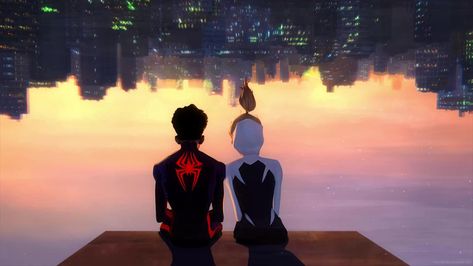 Miles Morales And Gwen Stacy Wallpaper, Miles Morales And Gwen, Gwen Stacy Comic, Gwen Spiderman, Spiderman And Spider Gwen, Live Wallpaper For Pc, Chill Wallpaper, Miles Morales Spiderman, Across The Spider Verse