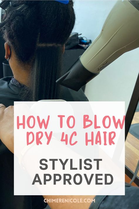 Blowdrying Tips For Natural Hair, Blow Dry Brush Natural Hair, Natural Hair Blow Dry, How To Blow Dry Natural Black Hair, Blow Dryers For Natural Hair, Blow Dryer For Natural Hair, How To Blow Dry Natural Hair, Natural Hair Blow Dry Styles, Best Blow Dryer For 4c Hair