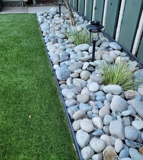 Artificial Grass Services, Vancouver | Low-Maintenance Landscaping is our specialty! 🌿 All that time/money you used to spend on maintenance can now be spent enjoying that… | Instagram Low Maintenance Landscaping Side Yard, Outdoor Low Maintenance Plants, Front Yard Landscaping Easy Maintenance, Minimal Yard Landscaping, Unique Landscape Ideas, Maintenance Free Landscaping Front Yards, Blue House Landscaping Ideas, Front Of House Landscape Ideas Low Maintenance, Trailer Landscaping Ideas