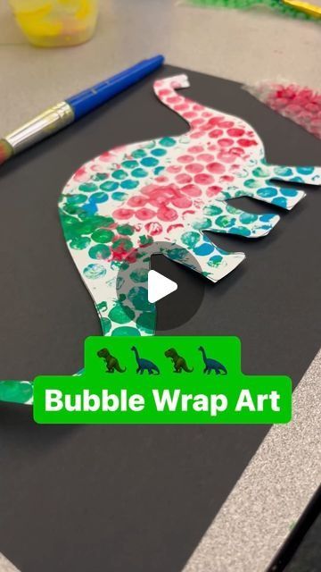 Bubble Wrap Dinosaur Painting, Dinosaur Feet Craft, Dinosaur Eyfs Activities, Dino Art Preschool, Dino Crafts Toddlers, Dinosaur Preschool, Dinosaur Crafts Preschool, Dino Craft, Bubble Wrap Art