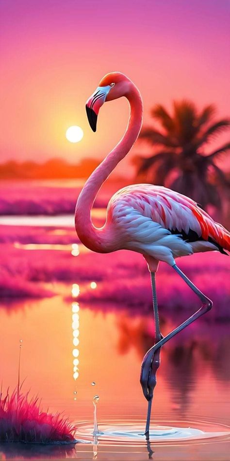 Pink Flamingo Wallpaper, Cute Wallpapers For Android, Image Zen, Flamingo Pictures, Beautiful Flamingo, Pink Flamingos Birds, Flamingo Art Print, Fancy Flamingo, Flamingo Wallpaper