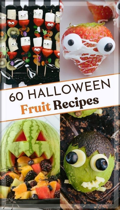 Impress your guests with DIY Halloween fruit platter ideas that are as visually stunning as they are delicious. From arranging fruit skewers to resemble witches' brooms to creating haunted house designs with a variety of fruits, these platters are guaranteed to be the centerpiece of any Halloween party. They're fun to make and even more fun to eat, offering a creative way to enjoy healthy snacks this Halloween. Halloween Party Food Fruit, Fall Themed Fruit Platter, Autumn Fruit Tray, Halloween Party Fruit Tray, Fruit Tray Halloween Ideas, Pumpkin Fruit Kabobs, Fruit Platter Halloween, Halloween Food Ideas Fruit, Halloween Fruit Platter Ideas