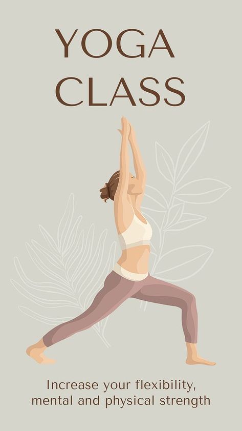 Yoga class Instagram story template, editable social media ad psd | premium image by rawpixel.com / Pinn Yoga Class Template, Yoga Ads, Yoga Poster Design, Yoga Template, Yoga Images, Yoga Story, Yoga Poster, Insta Post, Yoga Postures