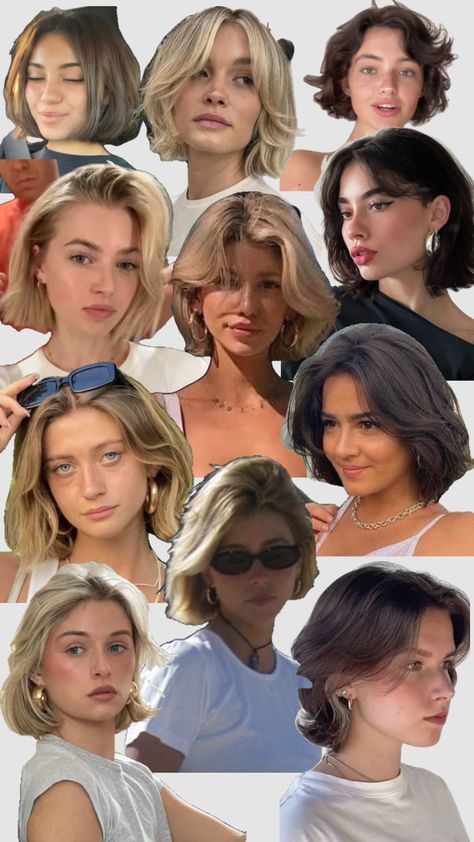 Bob hairstyles 90s Hairstyles Short, Shaggy Short Hair, Bobby Pin Hairstyles, Long Hair Color, Pretty Braided Hairstyles, 90s Hairstyles, Layered Bob, Heart Face Shape, Cut My Hair