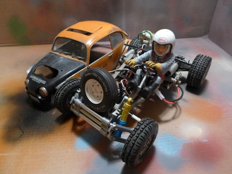 Tamiya Sand Scorcher Custom, Sand Scorcher, Vw Wheels, Rc Car Bodies, Tamiya Models, Rc Vehicles, Rc Radio, Baja Bug, Rc Cars And Trucks