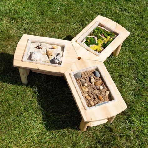 Outdoor Play Kitchen, Outside Playground, Preschool Playground, Outdoor Learning Spaces, Outdoor Play Area, Sensory Garden, Sand Play, Sensory Table, Sand Table