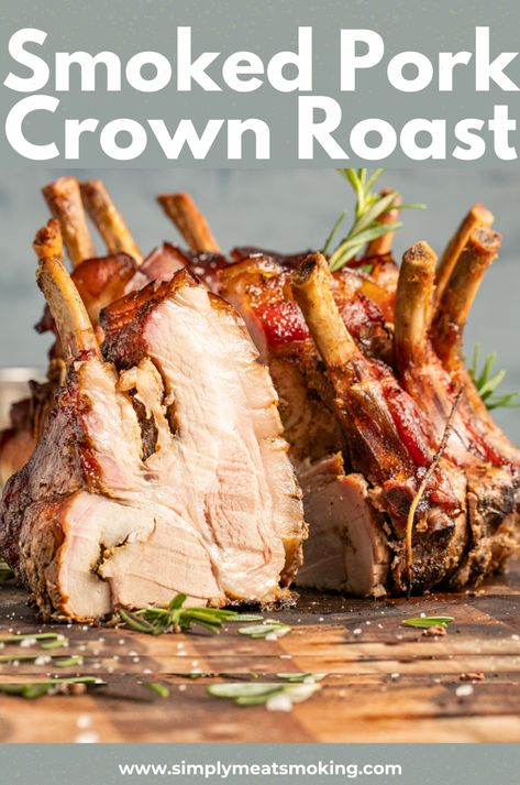 Looking for the best pork roast crown recipe? This holiday favorite is perfect for Christmas or Thanksgiving. Learn how to cook a juicy, bone-in roast with a tasty marinade and stuffing. Get tips on cooking time and serving ideas. Tap to see the recipe for pork roast crown. Pork Crown Roast Recipe, Crown Pork Roast, Crown Roast Recipe, Pork Crown Roast, Crown Roast Of Pork, Pork Loin Ribs, Crown Roast, Rack Of Pork, Smoked Pork Loin