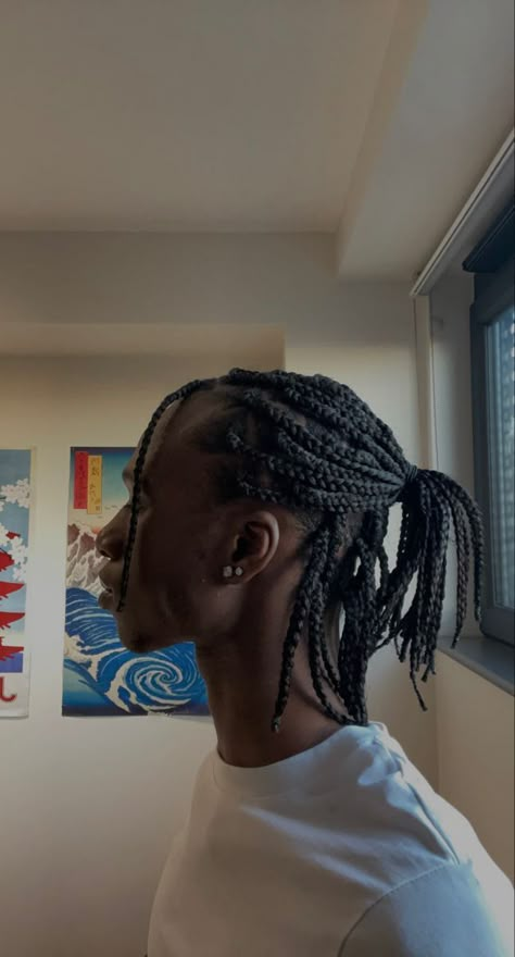 miles morales | the prowler | aesthetic | spider-man: across the spider-verse | spider-verse Protective Hairstyles For Men, Twist Outs On Natural Hair Men, Protective Hairstyles Men, Plaits Braids Men, Plats Braids For Men, Male Box Braids, Twists For Men, Stylish Cornrows, Box Braids Men