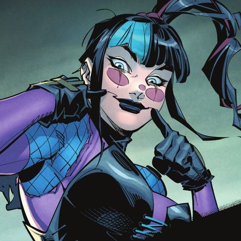 Punchline Dc Art, Dc Women Villains, Joker Icons Comic, Punchline Pfp, Punchline Dc Icon, Dc Female Villains, Dc Women Characters, Punchline Dc Comics, Harley Quinn Comic Icons