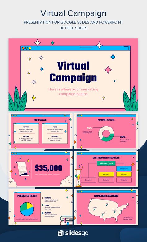 Design your Virtual Campaign with this cute presentation for Google Slides and PowerPoint, 100% editable and free! Powerpoint Graphic Design, Cute Powerpoint, College Graphic Design, Cute Presentation, Cute Powerpoint Templates, Cv Original, Free Powerpoint Presentations, Powerpoint Slide Designs, Presentation Design Layout