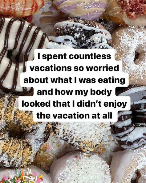 comment “freebie” and I’ll send you my free guide- the 4 essential steps to food freedom - so you can start your intuitive eating journey on the right food and get back to enjoying your vacations 💕 can you relate? 👇 vacations used to be filled with stress and guilt—constantly worrying about what I was eating and how my body looked. but I finally realized something: vacations are meant for joy, relaxation, and creating memories, not obsessing over food and how much weight I might be gaining.... Change My Mindset, Food Guilt, Body Positive Quotes, Recovery Inspiration, Food Freedom, Body Acceptance, Feel Like Giving Up, Enjoy Every Moment, Enjoy Your Vacation