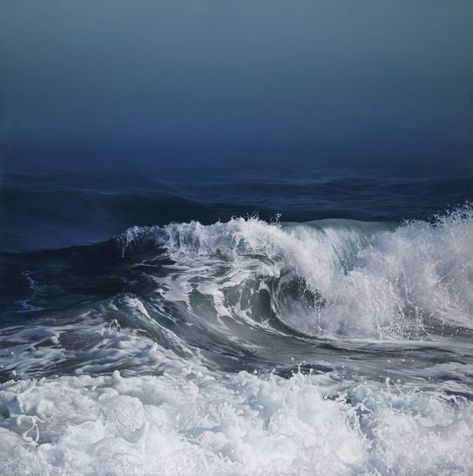 Hur Man Målar, Water Art, Ocean Wave, Water Painting, Contemporary Art Gallery, In The Ocean, Sea And Ocean, Seascape Paintings, Ocean Art