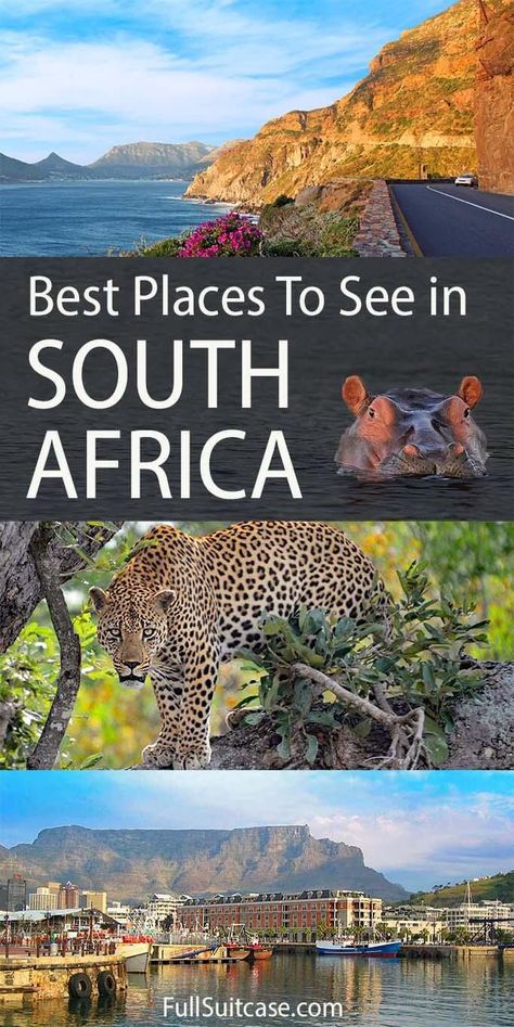 Top places to visit in South Africa that you shouldn't miss. Find out! #southafrica #southafricatravel Tsitsikamma National Park, South Africa Vacation, South Africa Map, Africa Vacation, Visit South Africa, Africa Travel Guide, Amazing Places To Visit, Visit Africa, Travel Africa