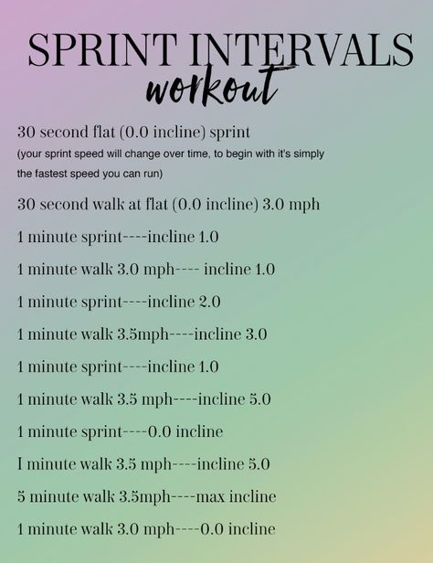 Sprint Treadmill Workouts, Cross Country Conditioning Workouts, Sprint Interval Training Workouts, Track Conditioning, Endurance Training Workouts, Cross Country Workout, Sprint Interval, Sprint Interval Training, Sweating For The Wedding