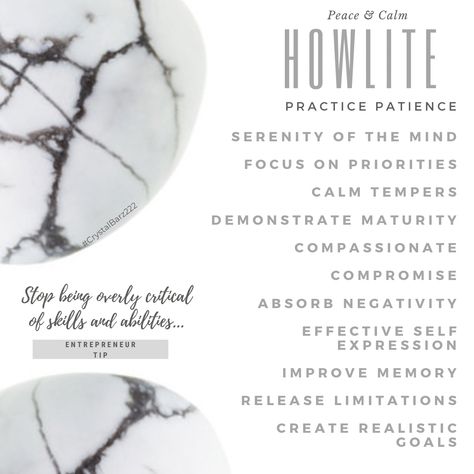 How Lite Crystal Meaning, Howlite Crystal Bracelets, Crystal Set Up Aesthetic, Aura Howlite Meaning, Howlite Stone Meaning, White Turquoise Crystal Meaning, White Crystal Meaning, White Howlite Meaning, White Howlite Bracelet