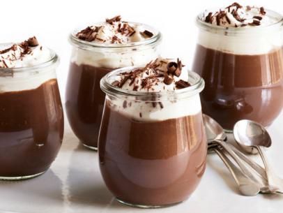 Triple-Chocolate Pudding Recipe | Food Network Easy Custard, Flourless Cake, Chocolate Custard, Creamy Chocolate, Eat Dessert First, Chocolate Pudding, Chocolate Pots, Easy Chocolate, Eat Dessert