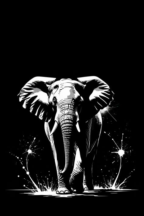 elephant, silhouette, animal, wildlife, nature, minimalism, simple, elegant, monochrome, wildlife art, minimalist art, abstract, modern art, safari, phone wallpaper, wall art decor, splash, Black And White Elephant, Minimalist Art Abstract, Art Abstract Modern, Wallpaper Wall Art, Elephant Silhouette, Elephant Illustration, Abstract Modern Art, Animal Wildlife, Illustration Background