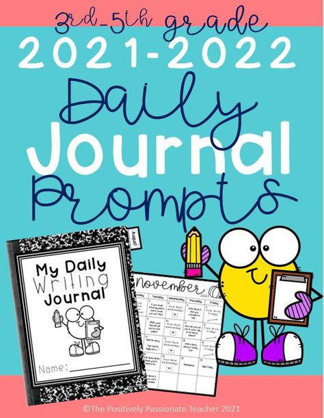 printable calendar daily writing journal prompts for upper elementary students with an emphasis on kindness. Homeschool 3rd Grade, Journal Topics, Writing Journals, 4th Grade Writing, Daily Journal Prompts, Daily Writing, Daily Journal, Writing Practice, 5th Grades