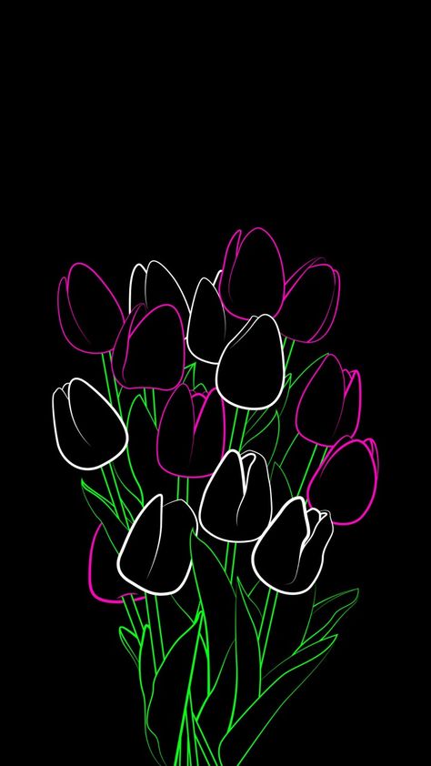 Virtual Flowers, Boho Art Drawings, Wreath Drawing, Neon Painting, Flowery Wallpaper, Scratch Art, Graphic Tshirt Design, Flower Phone Wallpaper, Amazing Art Painting