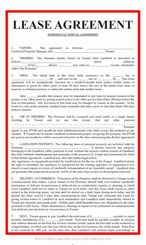 printablerealestateforms - Lease Agreement Real Estate Forms, Property Manager, Lease Agreement, Property Management, Being A Landlord, Real Estate, Quick Saves