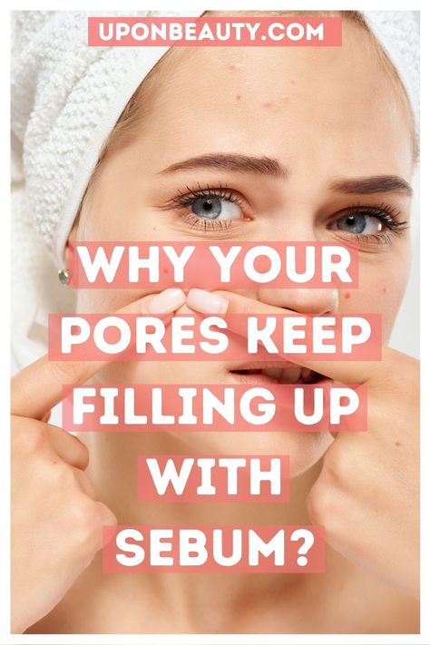 Understanding why your pores keep filling up with sebum can help you determine if you’re causing it or if it’s still within normal range. In this post, I’ll walk you through the best ways to reduce excess sebum production on your skin #skincare #pores #openpores Big Pores, Dry Oily Skin, Acne Prone Skin Care, Nose Pores, Lotion For Oily Skin, Face Pores, Reduce Pore Size, Tips For Oily Skin, Eye Skin Care