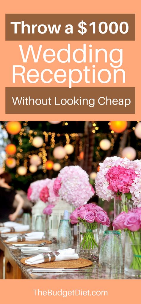 Let’s take a look at how you can have a beautiful wedding reception without breaking the bank — some of these tips can even apply to the wedding itself, so take notes! Cheap Wedding Reception, Frugal Wedding, Creative Wedding Favors, Beautiful Wedding Reception, Reception Food, Wedding Reception Food, Wedding Favors Cheap, Wedding Winter, Wedding Reception Tables