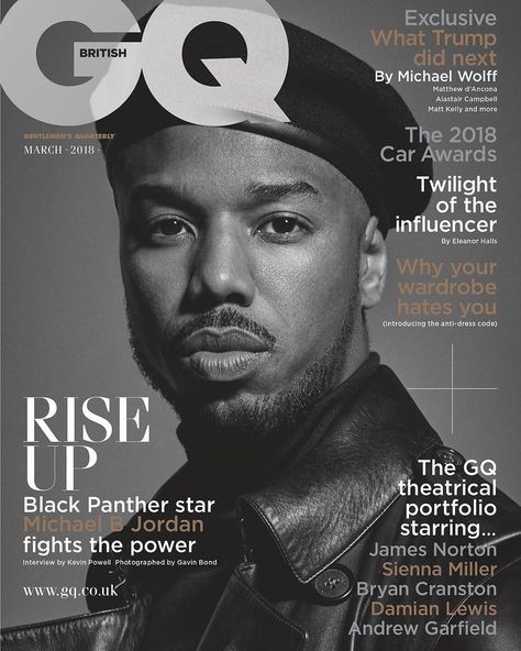 Michael B. Jordan Gq Magazine Covers, Michael Bakari Jordan, Gq Mens Style, Black Panther Party, Michael B Jordan, Black Panthers, Black Actors, Gq Magazine, Friday Night Lights