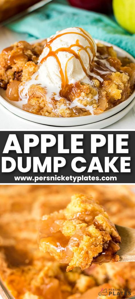 Can Apple Pie Filling Recipes Easy, Apple Pie Dump Cake, Apple Pie Filling Desserts, Pie Filling Desserts, Tasteful Recipes, Apple Coffee Cake, Apple Pie Filling Recipes, Cake Breakfast, Heavenly Recipes