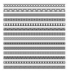 Border decoration seamless patterns set on white Vector Image Mandala Simple, Border Decoration, Zentangle Ideas, Easy Mandala Drawing, Bracelet Craft, Mandala Art Therapy, Geometric Design Art, Simple Mandala, Mandala Design Pattern