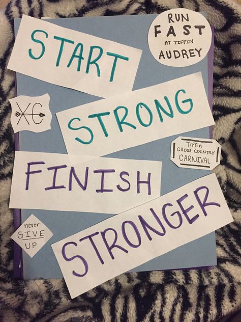 cute and easy poster design to do quickly Cross Country Gift Ideas, Cross Country Pictures, Team Poster Ideas, Cross Country Quotes, Cross Country Gift, School Spirit Posters, Gymnastics Posters, Easy Poster, Senior Posters