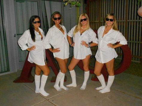 Group Costumes, Risky Business Costume, Halloween Costumes You Can Make, Holloween Costume, Hallowen Costume, Risky Business, Diy Halloween Costume, Last Minute Halloween Costumes, Group Halloween Costumes