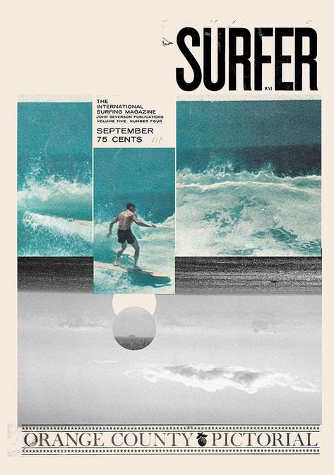 Magazine Collages, Surfing Images, Surfer Aesthetic, Surfer Magazine, Surf Poster, Journey Mapping, Magazine Collage, Magazine Layout Design, Surf Trip