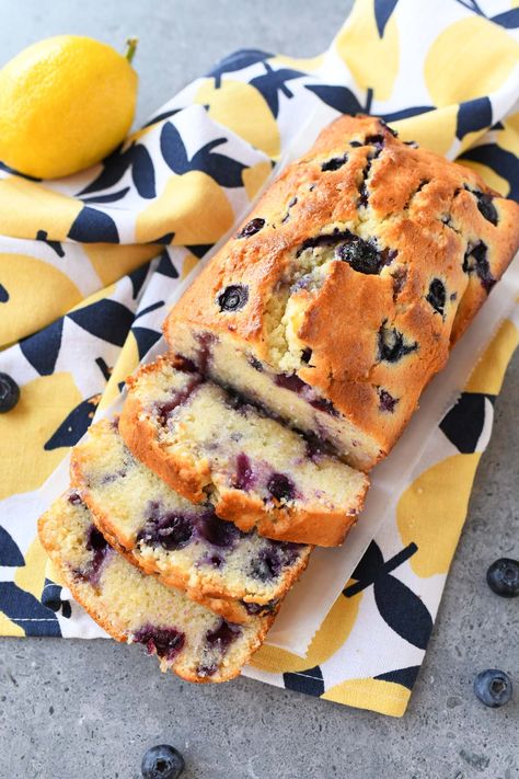 Lemon Blueberry Pound Cake Loaf Blueberries Sauce, Lemon Pound Cake Loaf, Modern Crochet Throw, Blueberry Pound Cake Recipe, Blueberry Lemon Pound Cake, Pound Cake Loaf, Lemon Blueberry Pound Cake, Blueberry Pound Cake, Lemon Cream Pies