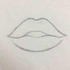 Basic Drawing Techniques For Beginners, Lips Sketch, Seni Dan Kraf, Body Sketches, Art Tools Drawing, Sketches Tutorial, Easy Doodles Drawings, Easy Drawings Sketches, Cute Doodles Drawings