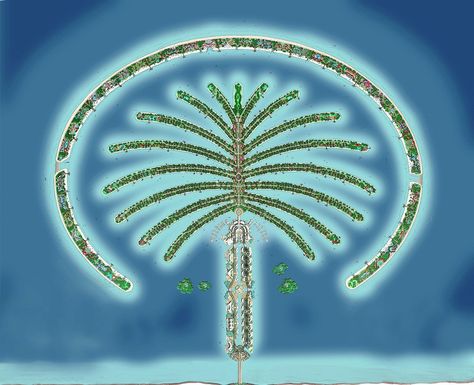 Palm Island Dubai, Palm Tree Island, Travel Doodles, Dubai Design, Man Made Island, Palm City, Palm Island, Royal Family England, Coastal Life