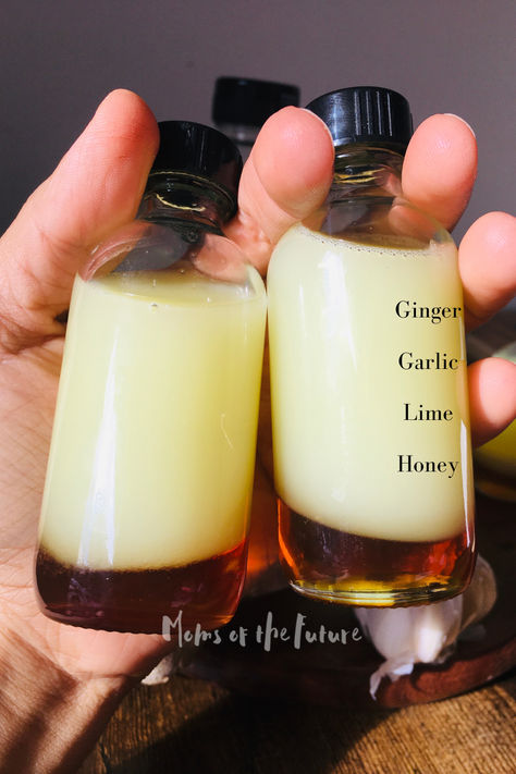 Give your immune system a little love with this cozy, homemade wellness shot! Made with zesty ginger, garlic, lime, and a touch of honey, it's the perfect natural boost to keep the sniffles away. Just one quick, tasty shot a day to stay strong and sunny all winter long. Immunity Shots Aesthetic, Vitamins To Boost Immune System, Homemade Immunity Shots, Diy Wellness Shots, Immunity Shot Recipe, Garlic Shoots, Immunity Shots, Earth Medicine, Garlic And Honey