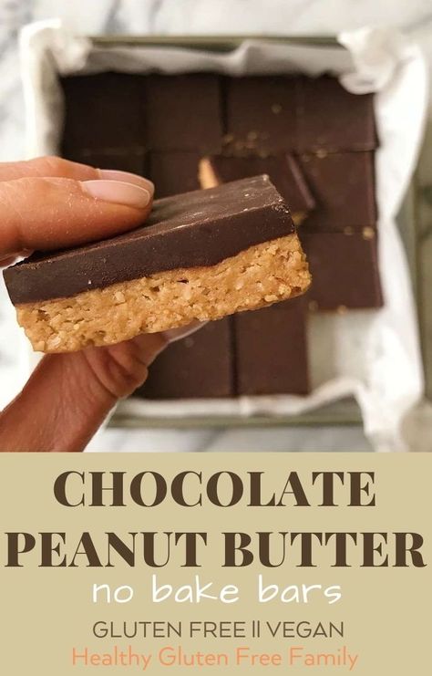 Chocolate Peanut Butter No Bake, Dessert Halloween, Cheesecake Vegan, Dessert Sans Gluten, Vegan Gluten Free Desserts, Peanut Butter No Bake, Cake Vegan, Gluten Free Desserts Recipes, No Bake Bars