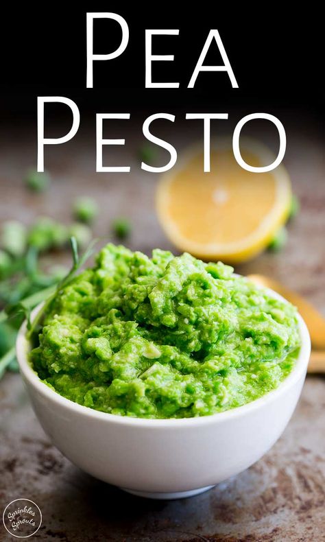 Pea Pesto Crostini, Pea Bruschetta, Pesto Ideas, Lake Meals, Healthy Pesto, Creamy Peas, Pea Pesto, Pasta Chicken, Pea Recipes