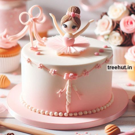 Child Art, Free Coloring Pages, Craft, Clipart, Art Ideas, Gardening at Treehut.in Ballet Cake, Ballerina Cake Ideas, Ballet Themed Cake, Ballerina Cake, Diy Ballerina Cake, Ballet Cakes Ideas, Birthday Cake For Dancer Girl, Ballet Birthday Cakes, Flower Bulletin Boards