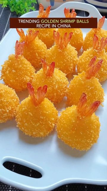 Wayne Shen on Instagram: "Deep fried golden shrimp balls recipe in China #recipe #chinesefood #cooking #shrimp #potato #deepfried" Shrimp Balls Recipe, Potato Shrimp, Prawn Fritters, Cooking Shrimp, Shrimp Balls, Popcorn Shrimp, Breaded Shrimp, Vegan Stew, Stuffed Potato Balls