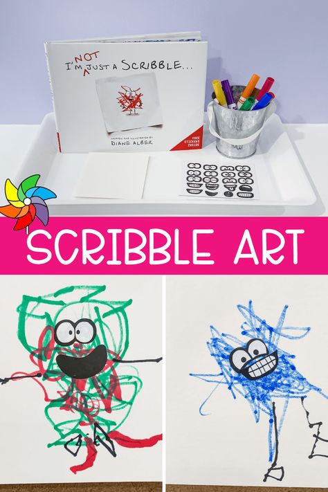 Preschool Activities With Books, Simple Diy Crafts For Kids, Simple Diy Crafts, Preschool Art Projects, Back To School Art, Scribble Art, Preschool Art Activities, E Mc2, Elementary Art Projects