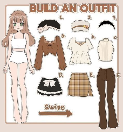 Anime Paper Doll, Kawaii Paper Doll, Create Your Outfit, Princess Paper Dolls Printable, Buku Diy, Build An Outfit, Emoticon Stickers, Bts App, Princess Paper Dolls