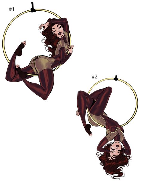 Ariel Hoop Poses, Twirling Pose Reference, Ballet Character Design, Juggling Pose Reference, Acrobat Character Design, Acrobat Poses Reference, Bow Reference Pose, Acrobatic Poses Drawing, Contortion Poses Drawing